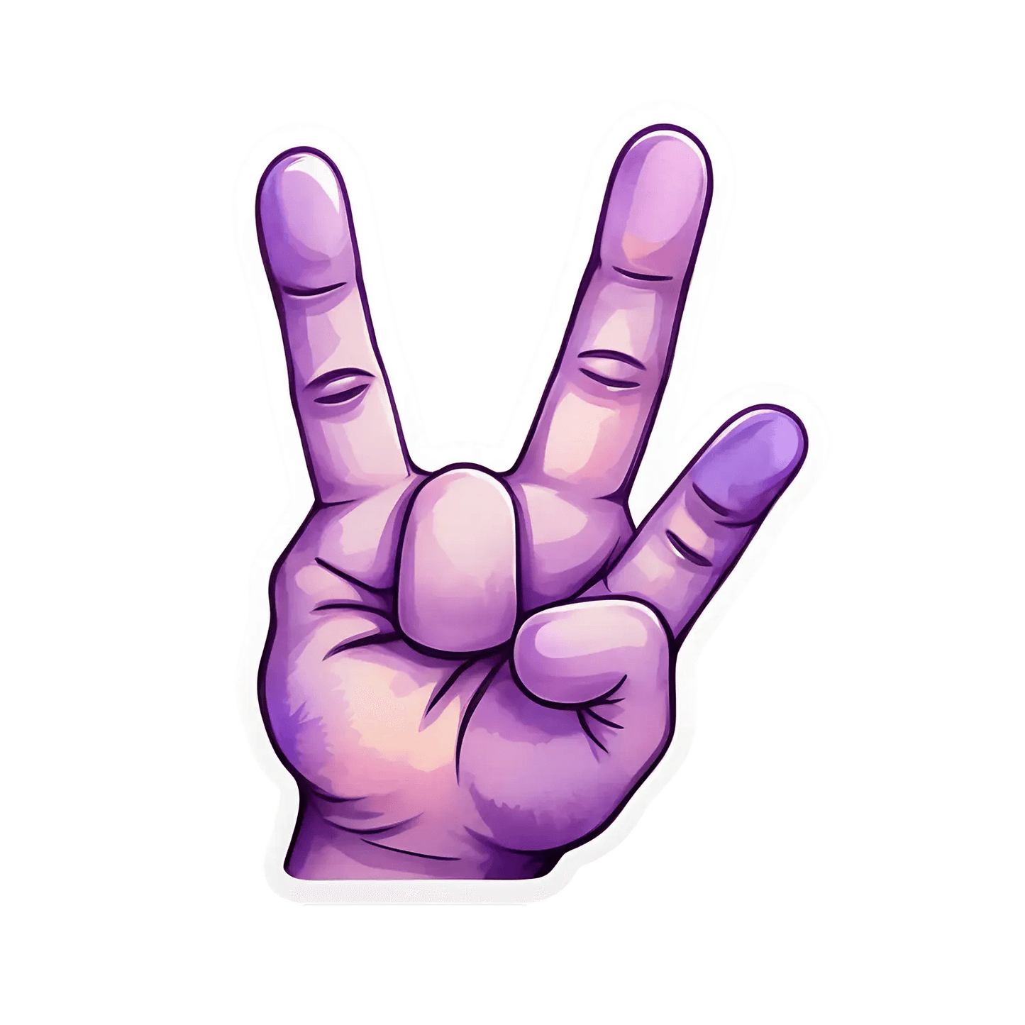Peace Sign - Vibrant Sticker - Heat Press Transfer