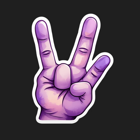 Peace Sign - Vibrant Sticker - Heat Press Transfer