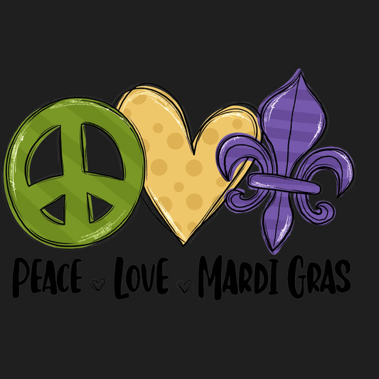 Peace Love Fleur - DTF Ready to Press - Heat Press Transfer