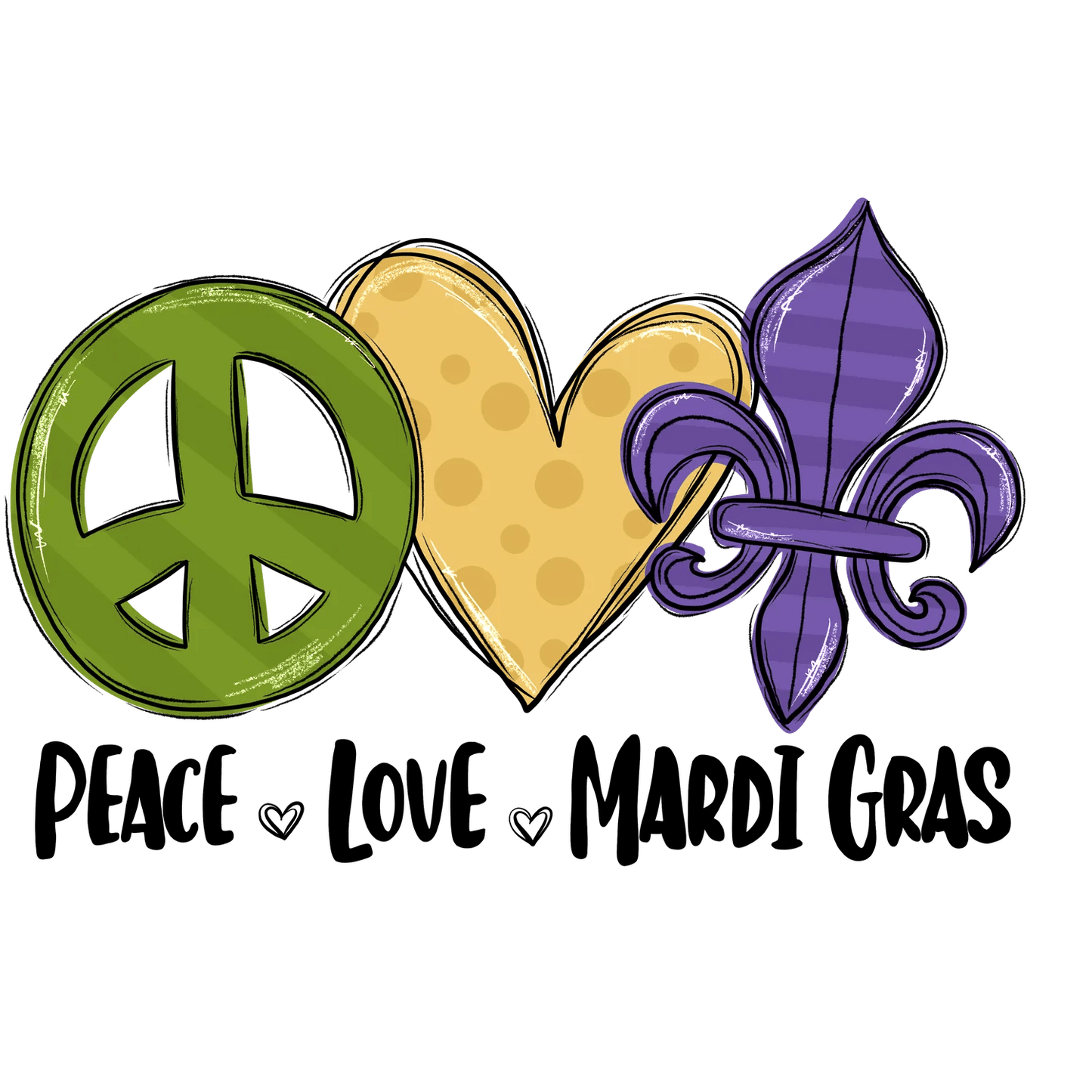 Peace Love Fleur - DTF Ready to Press - Heat Press Transfer