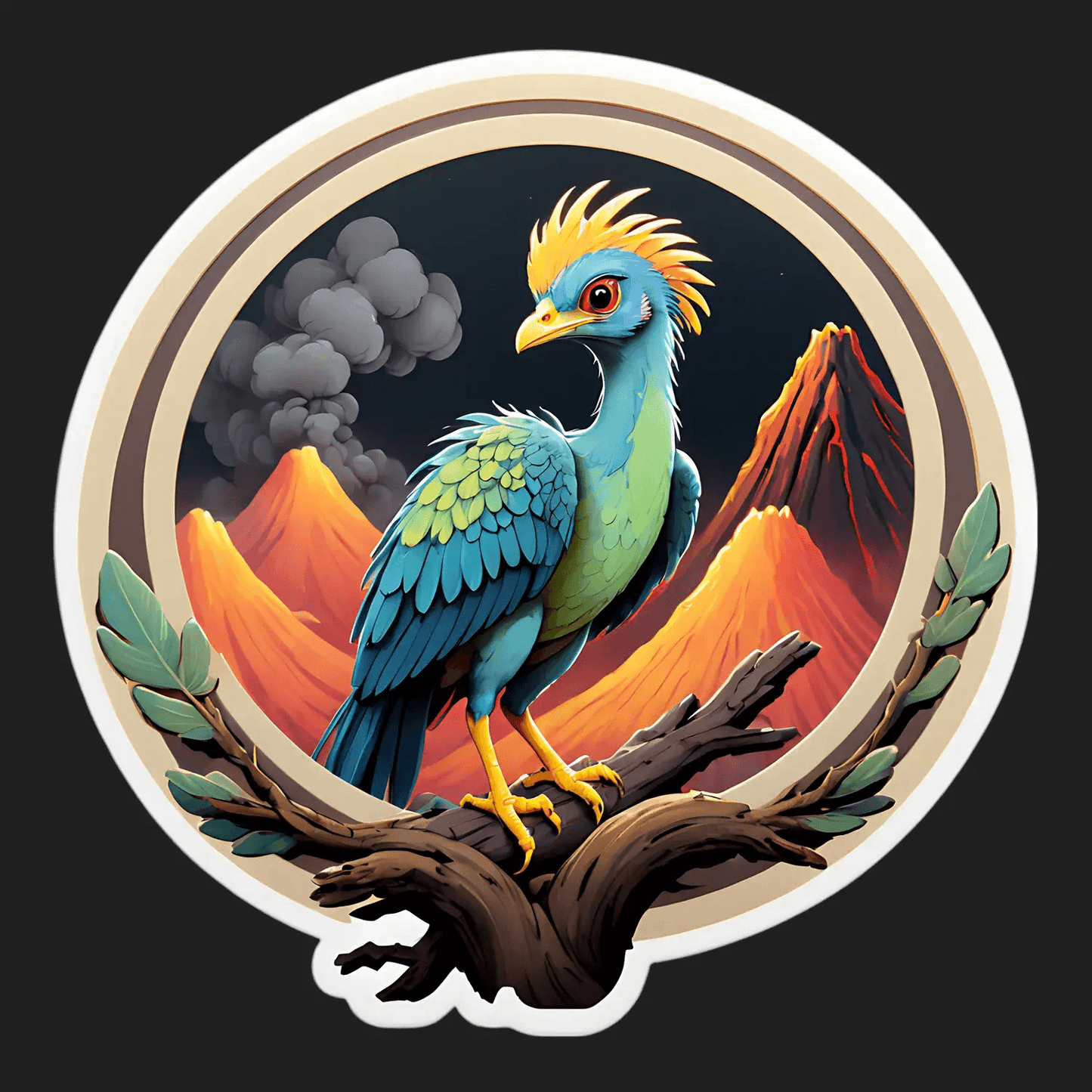 Phoenix Bird Sticker - Magical Adhesive Art - Heat Press Transfer