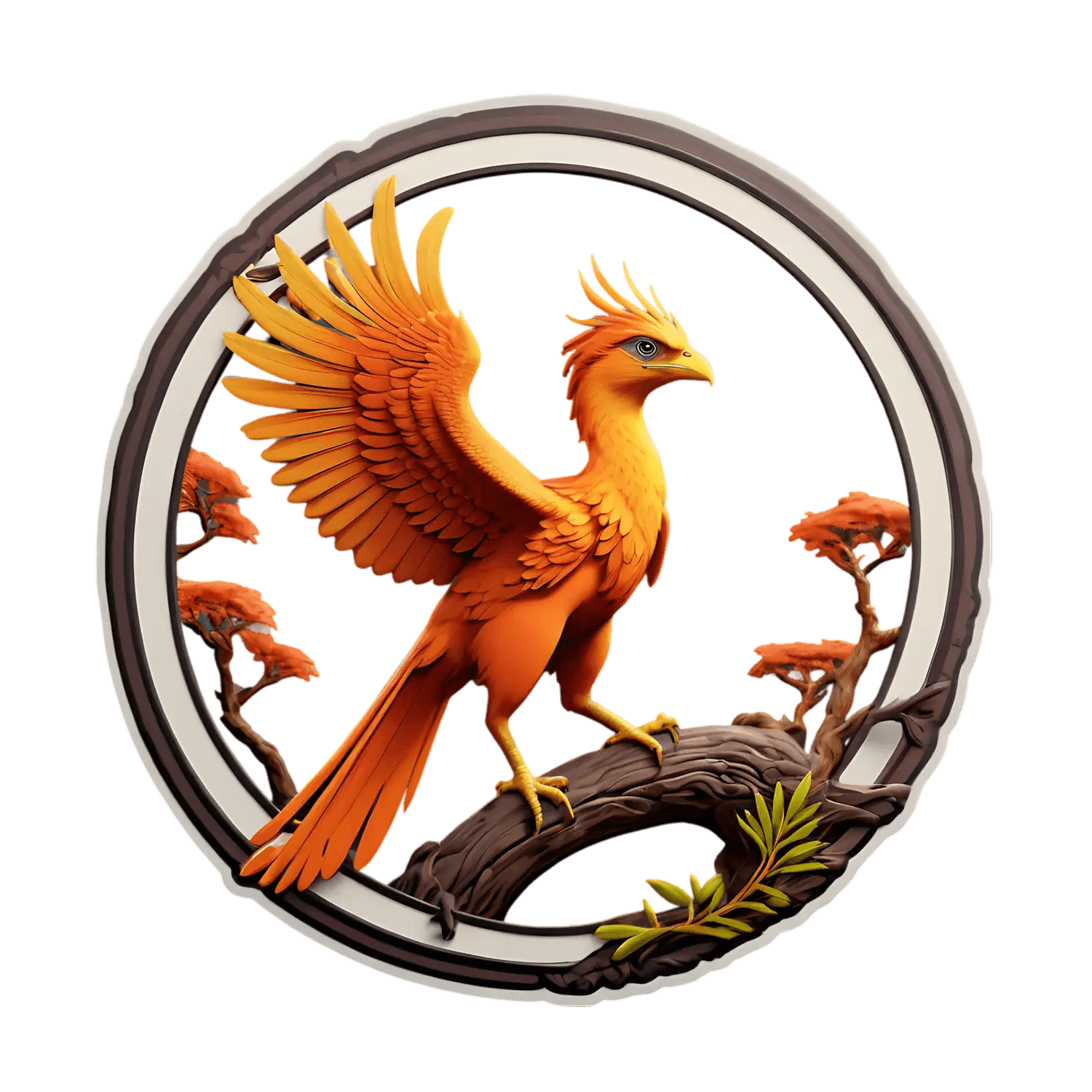 Phoenix Emblem - UV Sticker - Heat Press Transfer