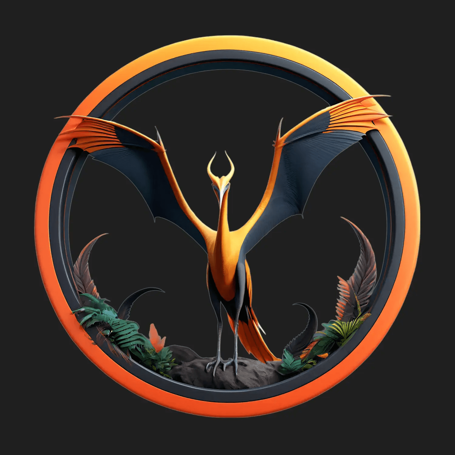 Phoenix Emblem - Vibrant Sticker - Heat Press Transfer