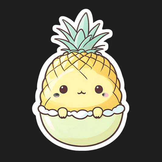 Pineapple Kawaii - Sticker - Heat Press Transfer