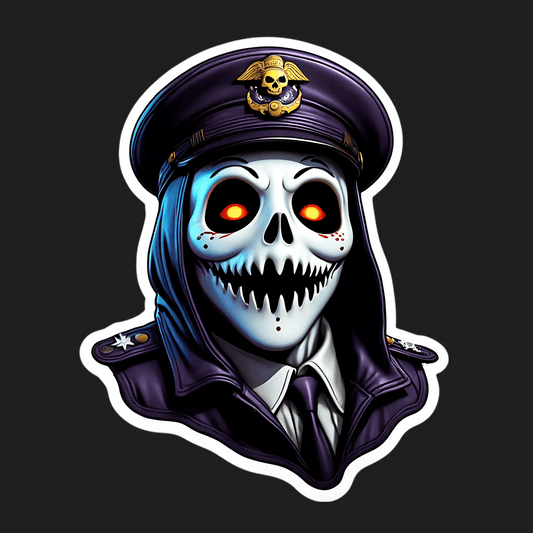 Pirate Captain Skull - Sticker - Heat Press Transfer