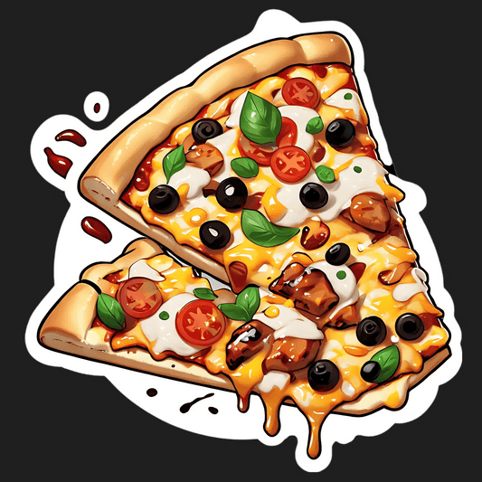 Pizza Delight - UV DTF Sticker - Heat Press Transfer