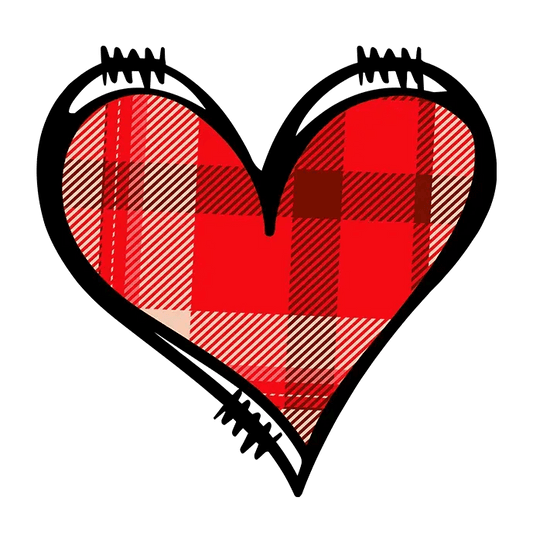 Plaid & Sweet: Valentine’s Day DTF Gang Sheet 22"x60" Premade DTF Gang Sheet - Heat Press Transfer