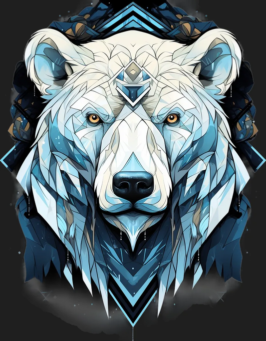 Polar Bear Art - DTF Ready to Press - Heat Press Transfer