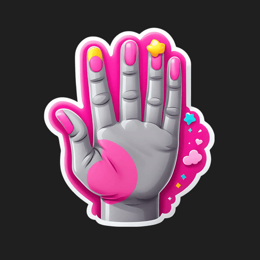 Pop Art Hand - UV DTF Sticker - Heat Press Transfer
