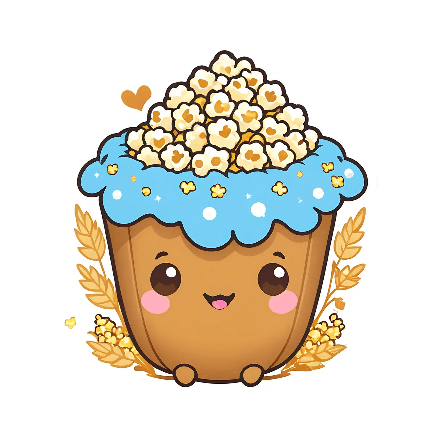 Popcorn Love - Fun Sticker - Heat Press Transfer