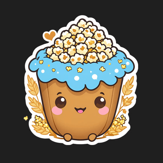 Popcorn Love - Fun Sticker - Heat Press Transfer