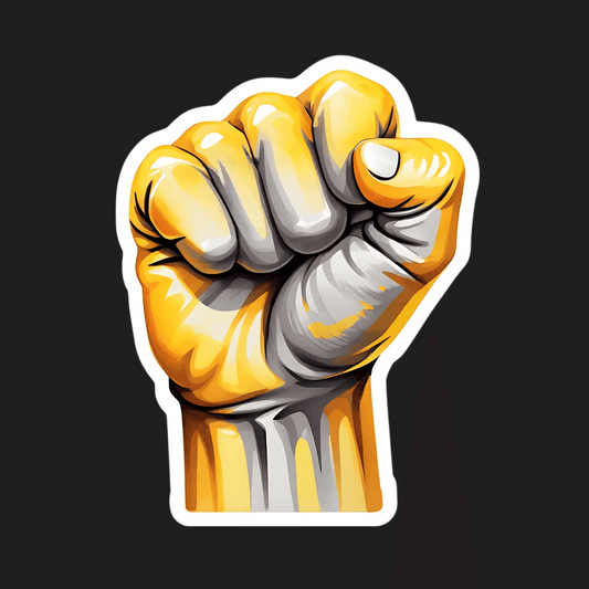 Power Fist - Dynamic Sticker - Heat Press Transfer