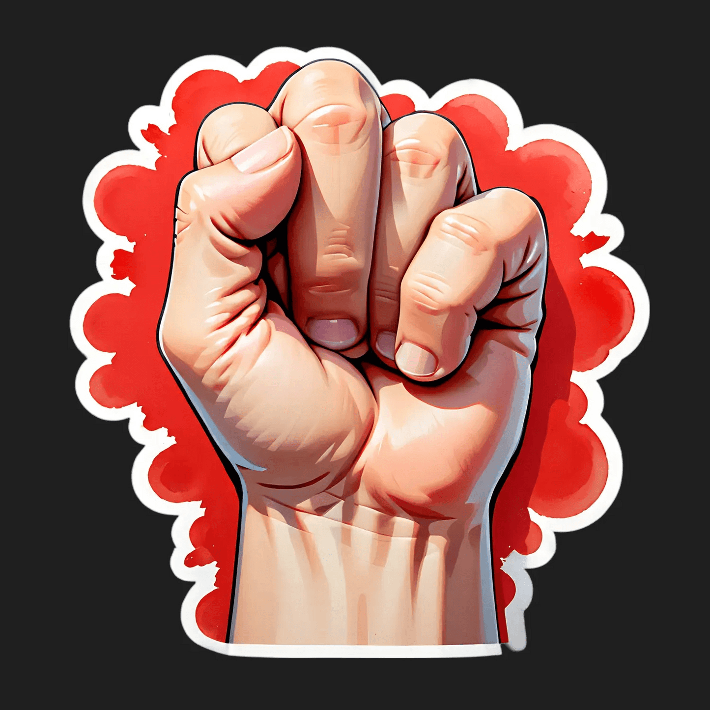 Power Fist - Empowerment Sticker - Heat Press Transfer