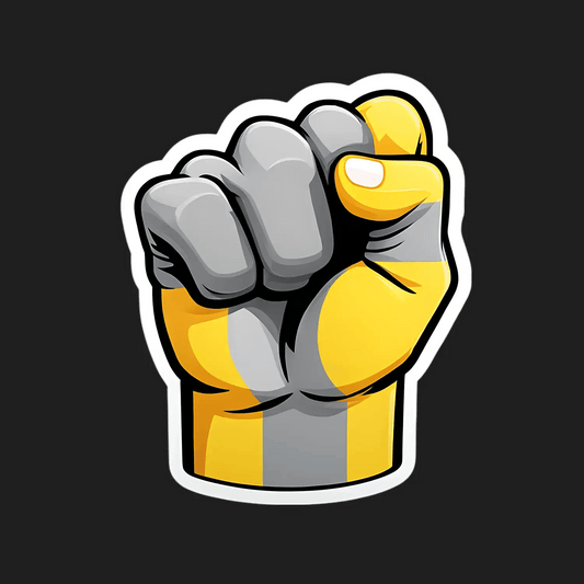 Power Fist - UV DTF Sticker - Heat Press Transfer