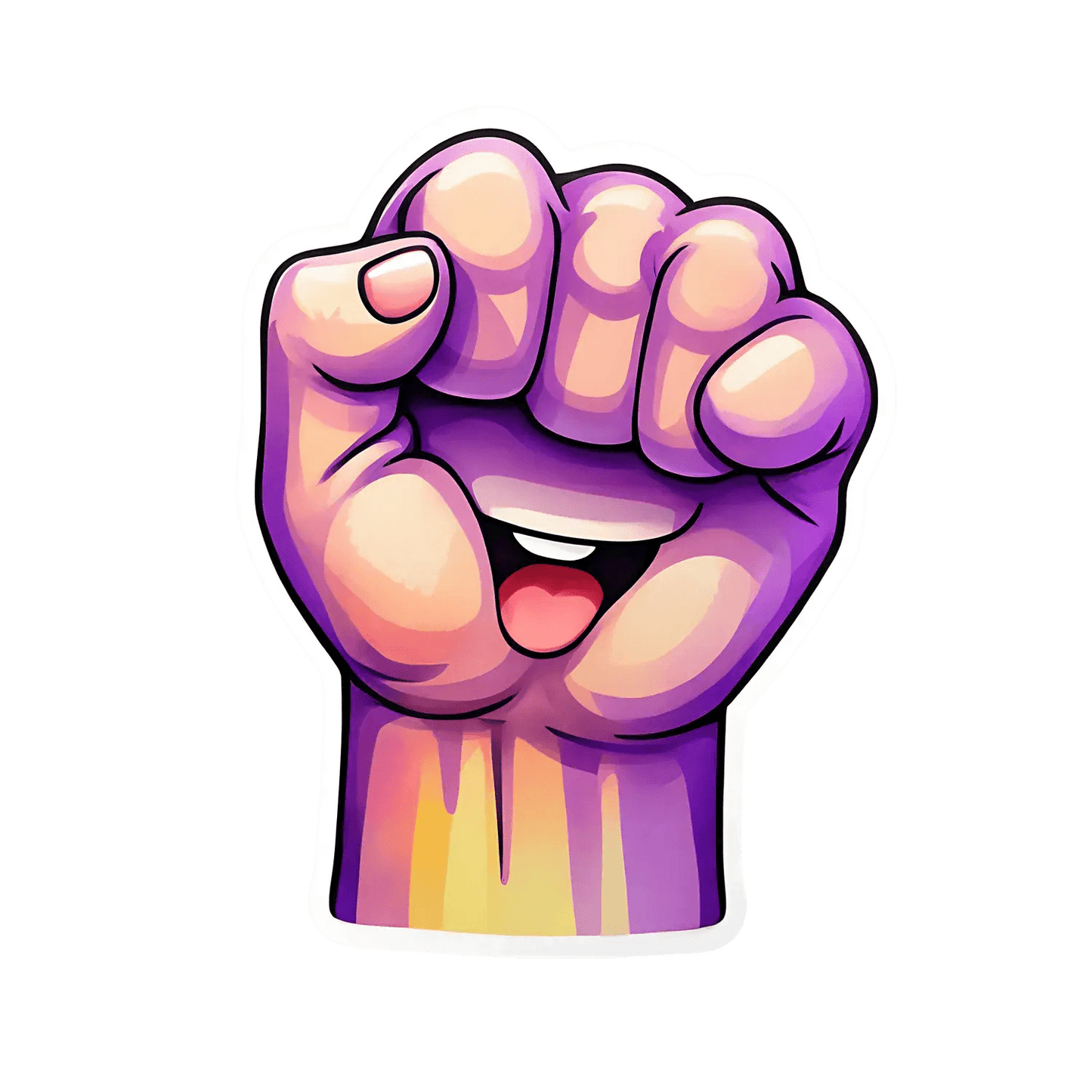 Power Fist - UV DTF Sticker - Heat Press Transfer