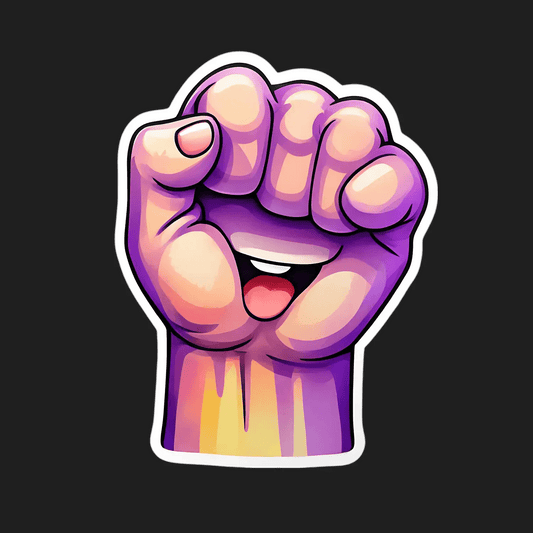 Power Fist - UV DTF Sticker - Heat Press Transfer