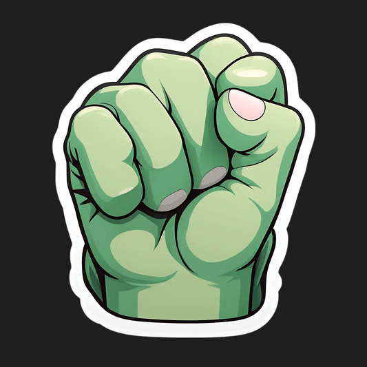 Power Fist - UV DTF Sticker - Heat Press Transfer