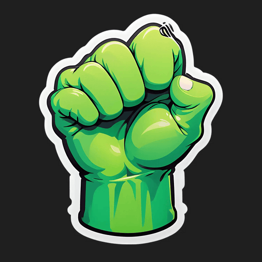 Power Fist - UV Sticker - Heat Press Transfer