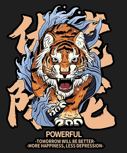 Powerful Tiger DTF Ready to Press - Heat Press Transfer