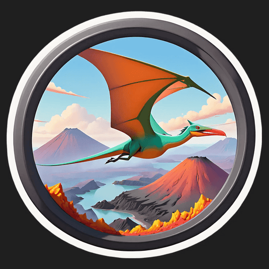 Pterosaur Flight - Fantasy Sticker - Heat Press Transfer