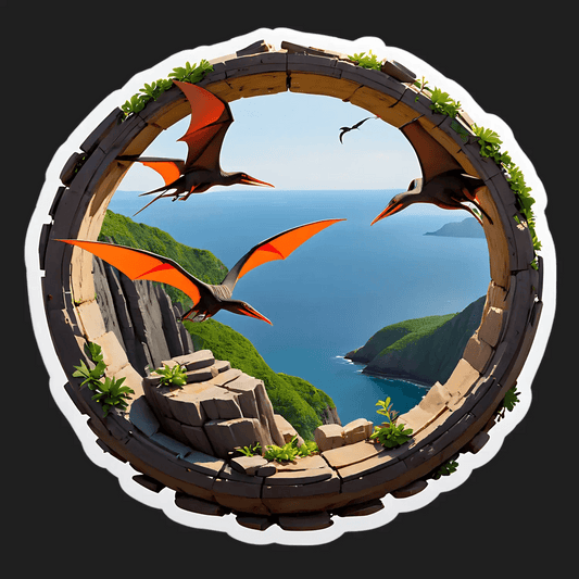 Pterosaur Roundel - Sticker - Heat Press Transfer