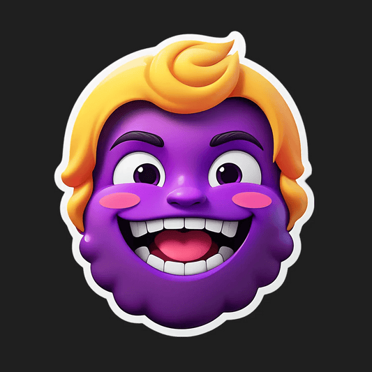 Purple Monster Smile - Sticker - Heat Press Transfer