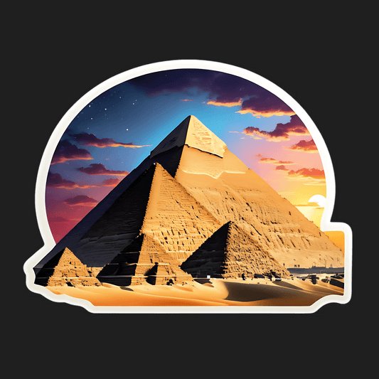 Pyramid Sunset - Sticker - Heat Press Transfer