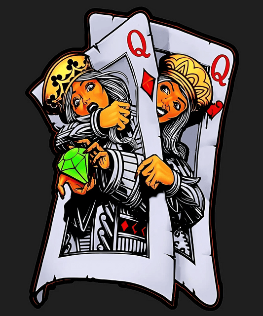 Queen of Hearts - DTF Ready to Press - Heat Press Transfer