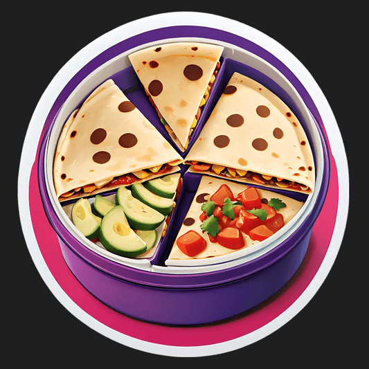 Quesadilla Meal - Colorful Sticker - Heat Press Transfer