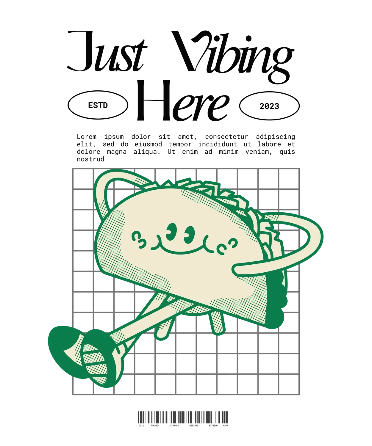 Quirky Taco - DTF Ready to Press - Heat Press Transfer