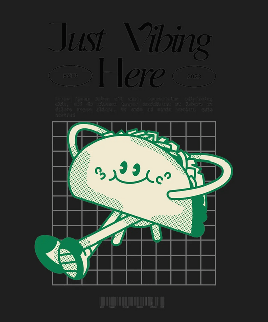 Quirky Taco - DTF Ready to Press - Heat Press Transfer