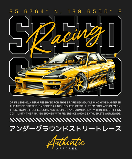 Racing Car Apparel - DTF Ready to Press - Heat Press Transfer