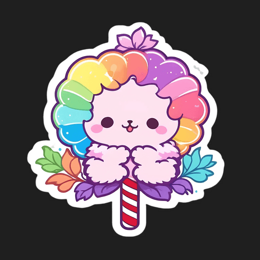 Rainbow Alpaca - Colorful Sticker - Heat Press Transfer