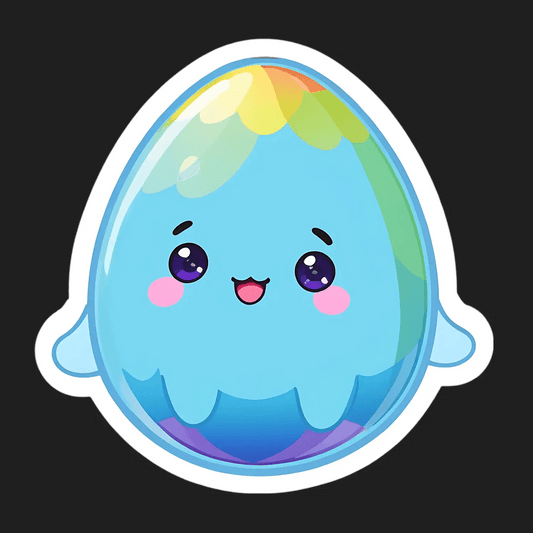 Rainbow Ice - Cute Sticker - Heat Press Transfer