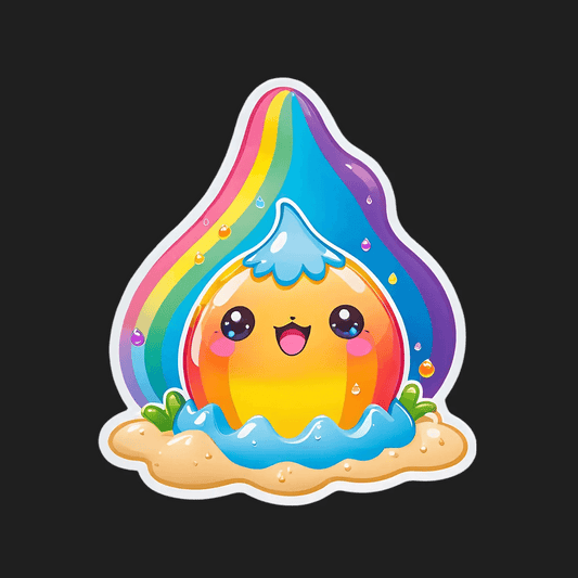 Rainbow Smile - Cute Sticker - Heat Press Transfer