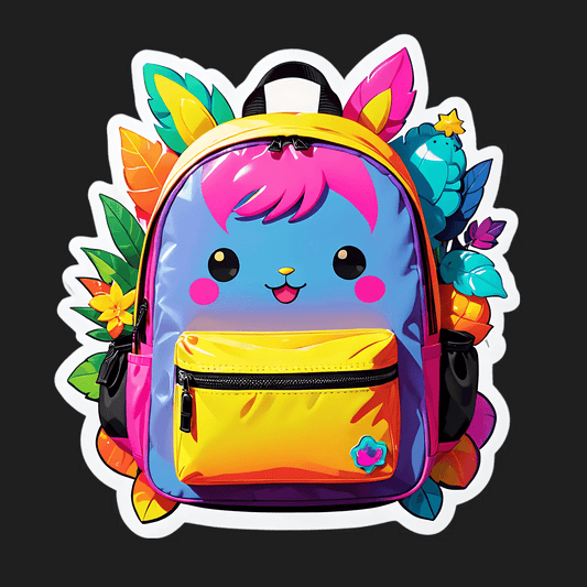 Rainbow Backpack - Sticker - Heat Press Transfer