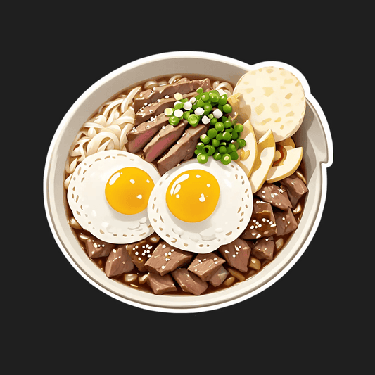 Ramen Bowl Sticker - UV DTF - Heat Press Transfer