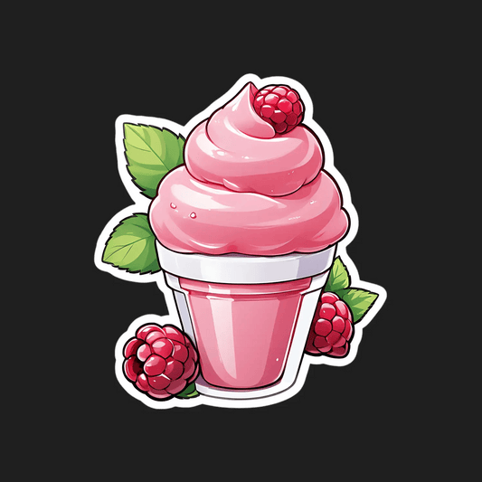 Raspberry Cupcake - Sticker - Heat Press Transfer