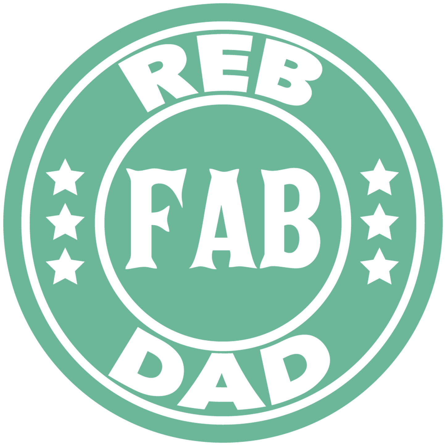 Reb Fab Dad Design - DTF Ready To Press - Heat Press Transfer