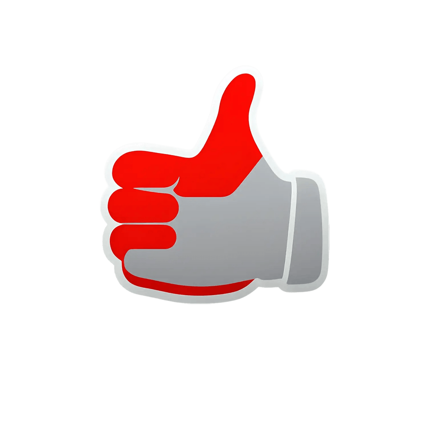 Red Thumbs Up - Sticker - Heat Press Transfer