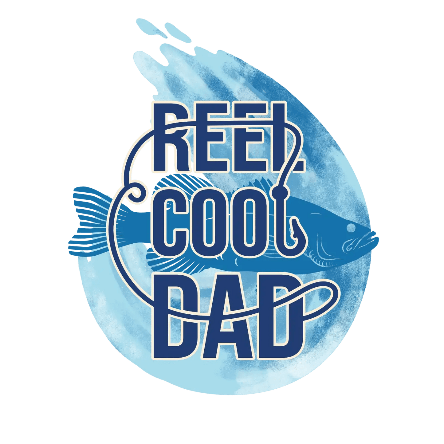 Reel Cool Dad Design - DTF Ready To Press - Heat Press Transfer