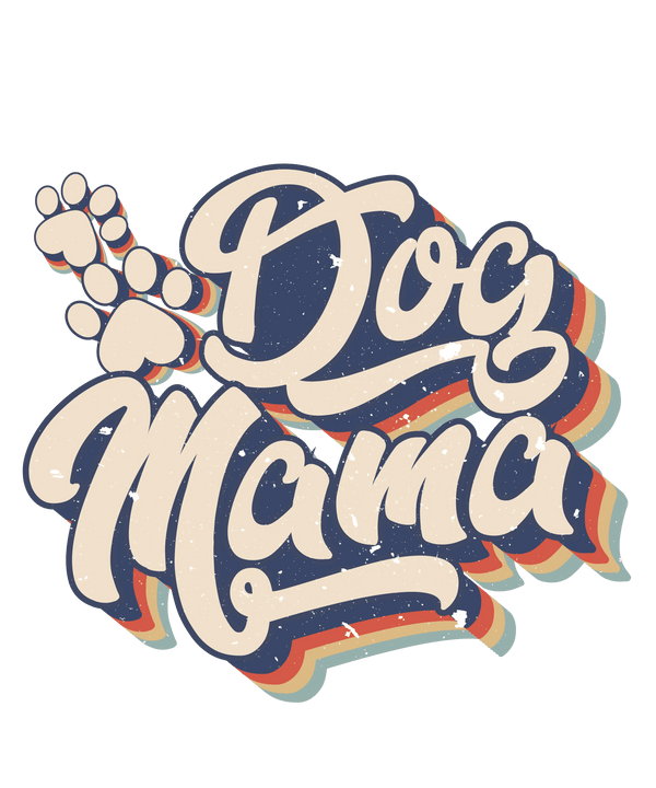 Retro Dog Mama Design - DTF Ready To Press – Heat Press Transfer