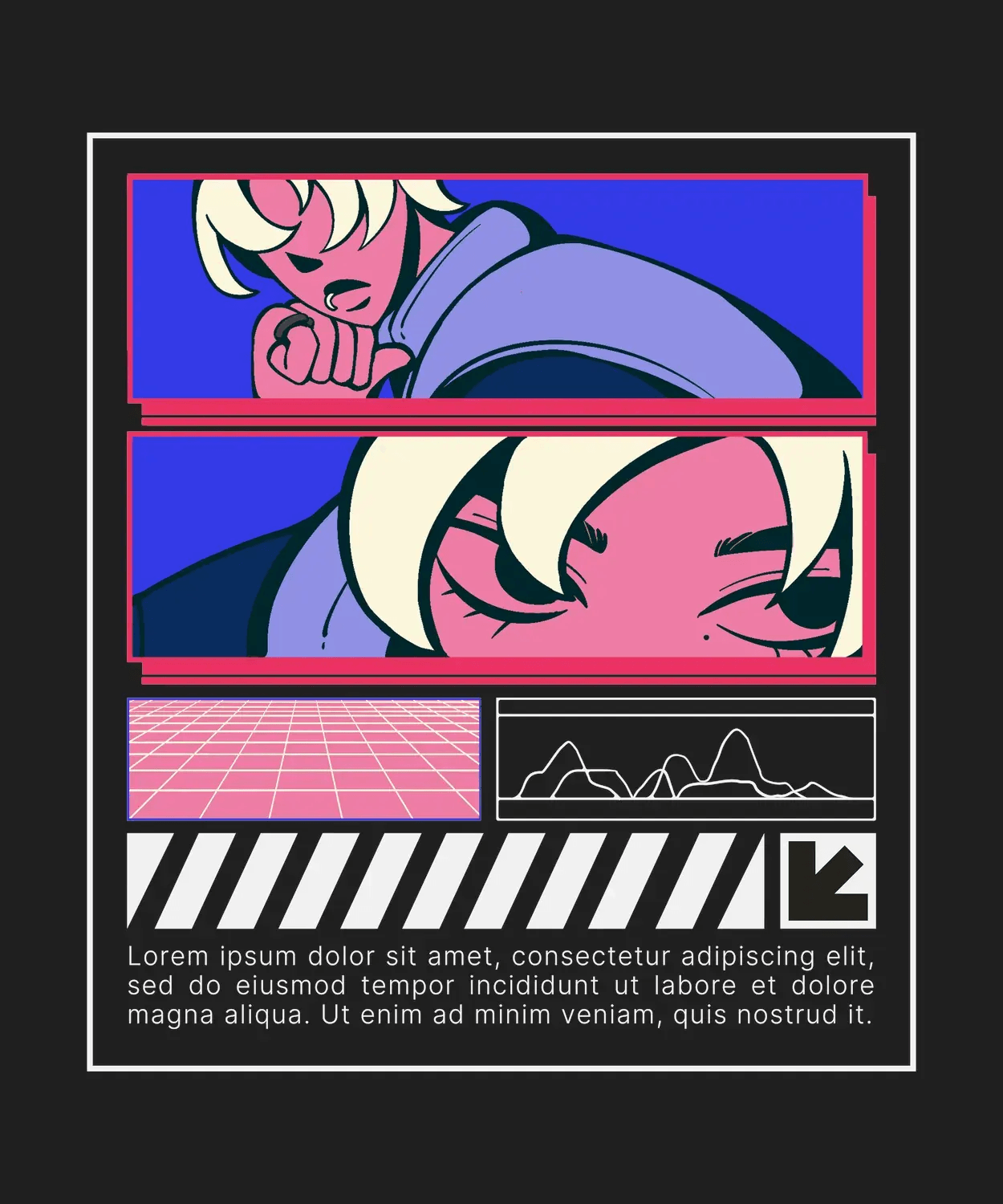Retro Pop Art - DTF Ready to Press - Heat Press Transfer