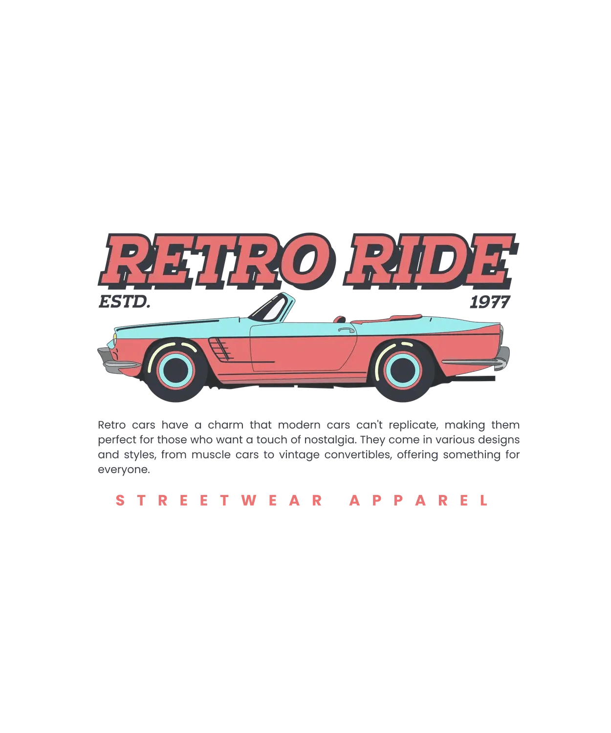 Retro Ride 1977 - DTF Ready to Press (original)