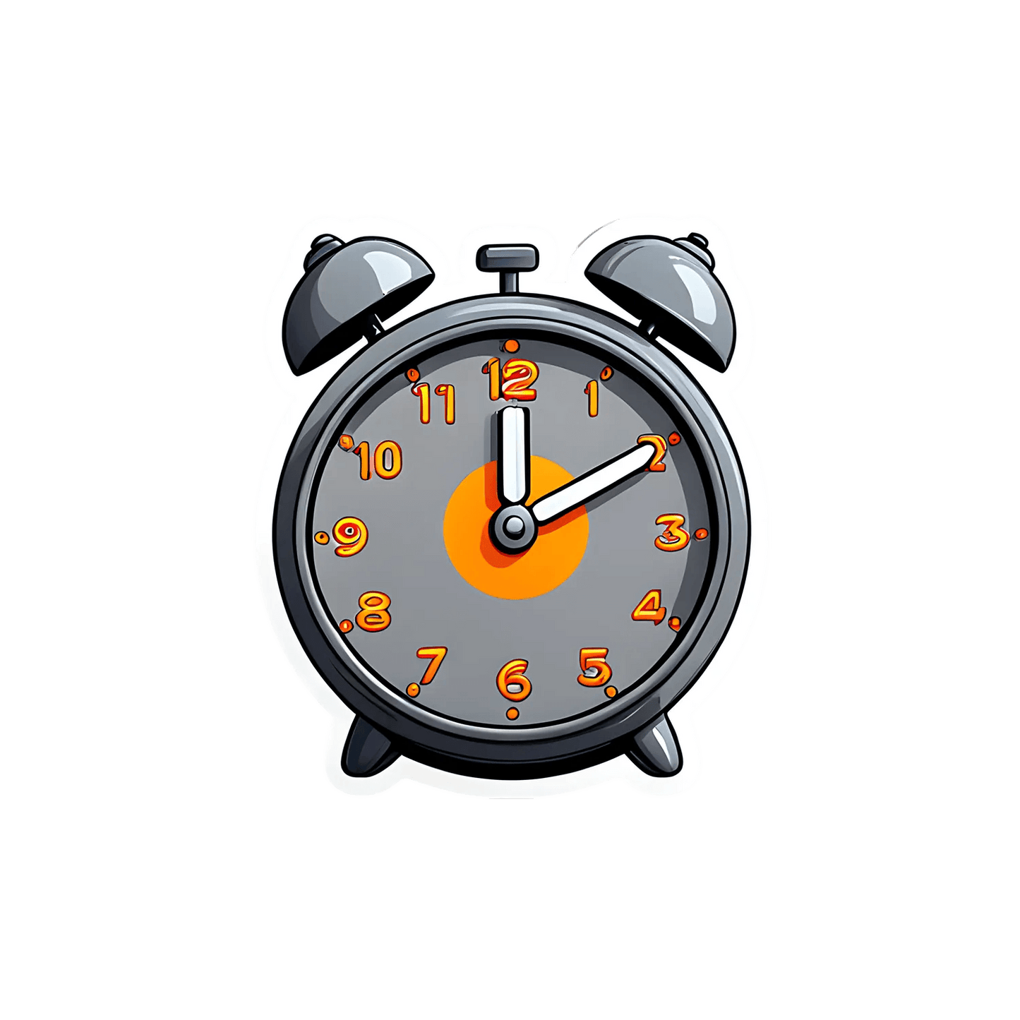Retro Alarm Clock Sticker - UV DTF - Heat Press Transfer
