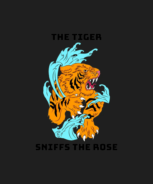 Roaring Tiger Wave - DTF Ready to Press - Heat Press Transfer