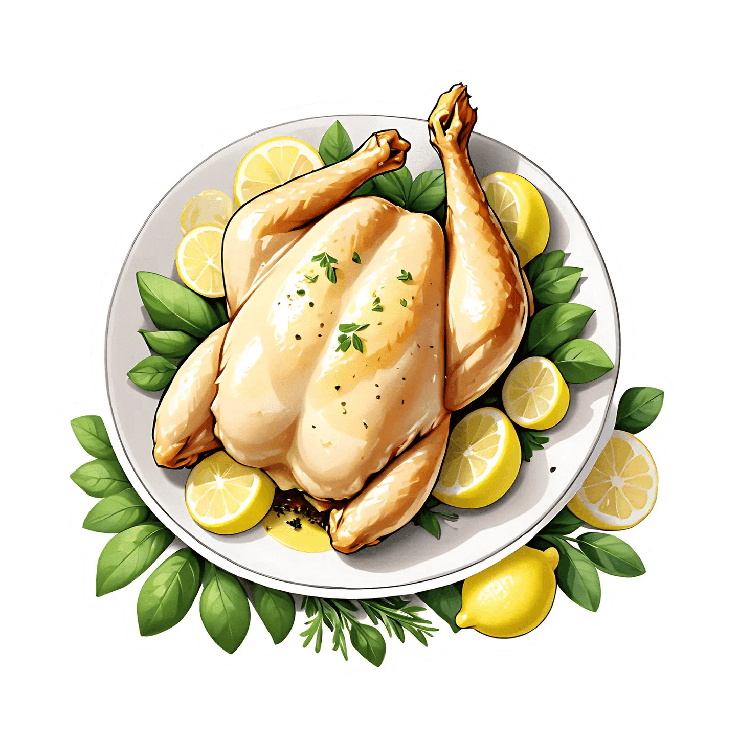 Roast Chicken Feast - Sticker - Heat Press Transfer