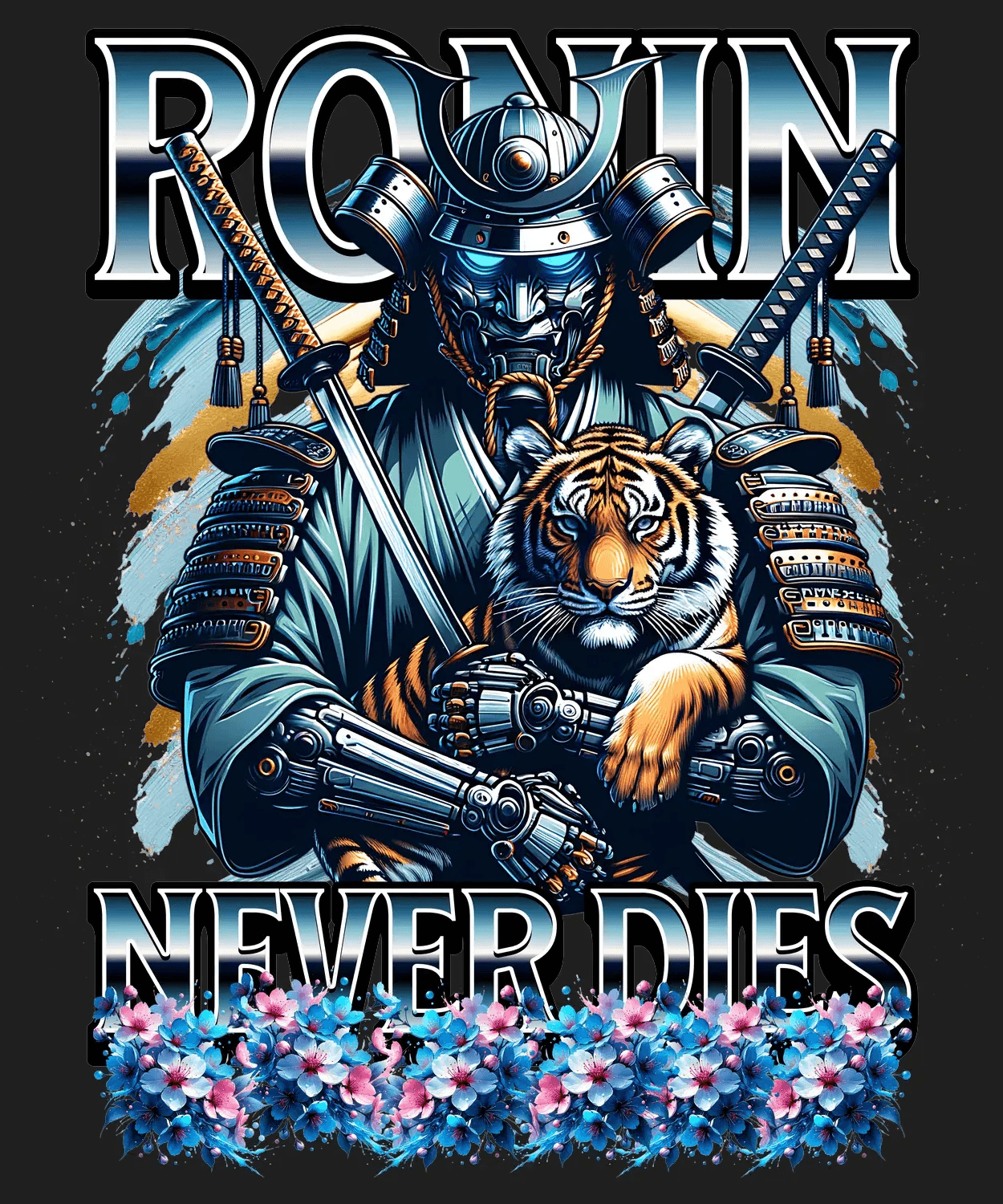 Ronin Tiger Art - DTF Ready to Press - Heat Press Transfer