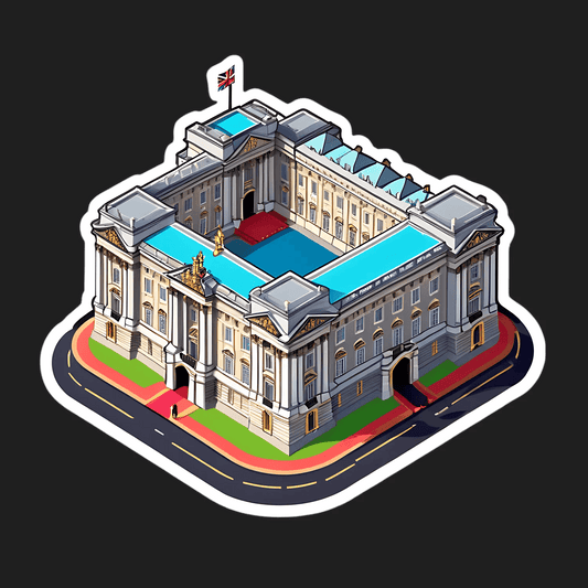 Royal Palace Sticker - UV DTF Elegant Design - Heat Press Transfer