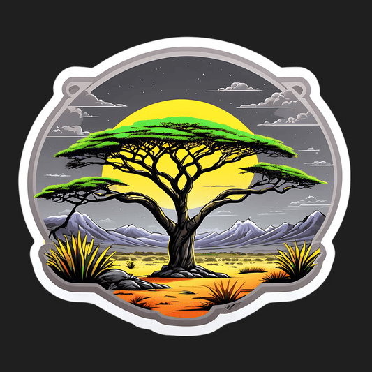 Safari Sunset - Sticker - Heat Press Transfer
